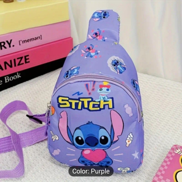 NEW Adorable Lilo And Stitch Mini Sling Bag - Picture 1 of 1